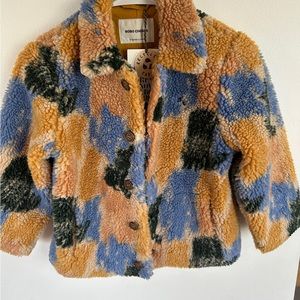 Bobo Choses shearling fleece jacket. New with tags. Size 6/7